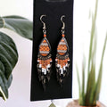 Boucles d'oreilles gouttelettes orange de petite taille OldTribes™ de style sud-ouest