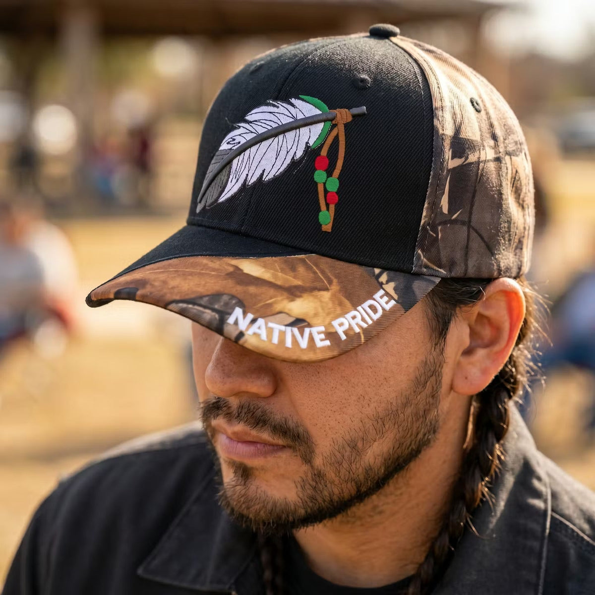 Casquette amérindienne à plumes