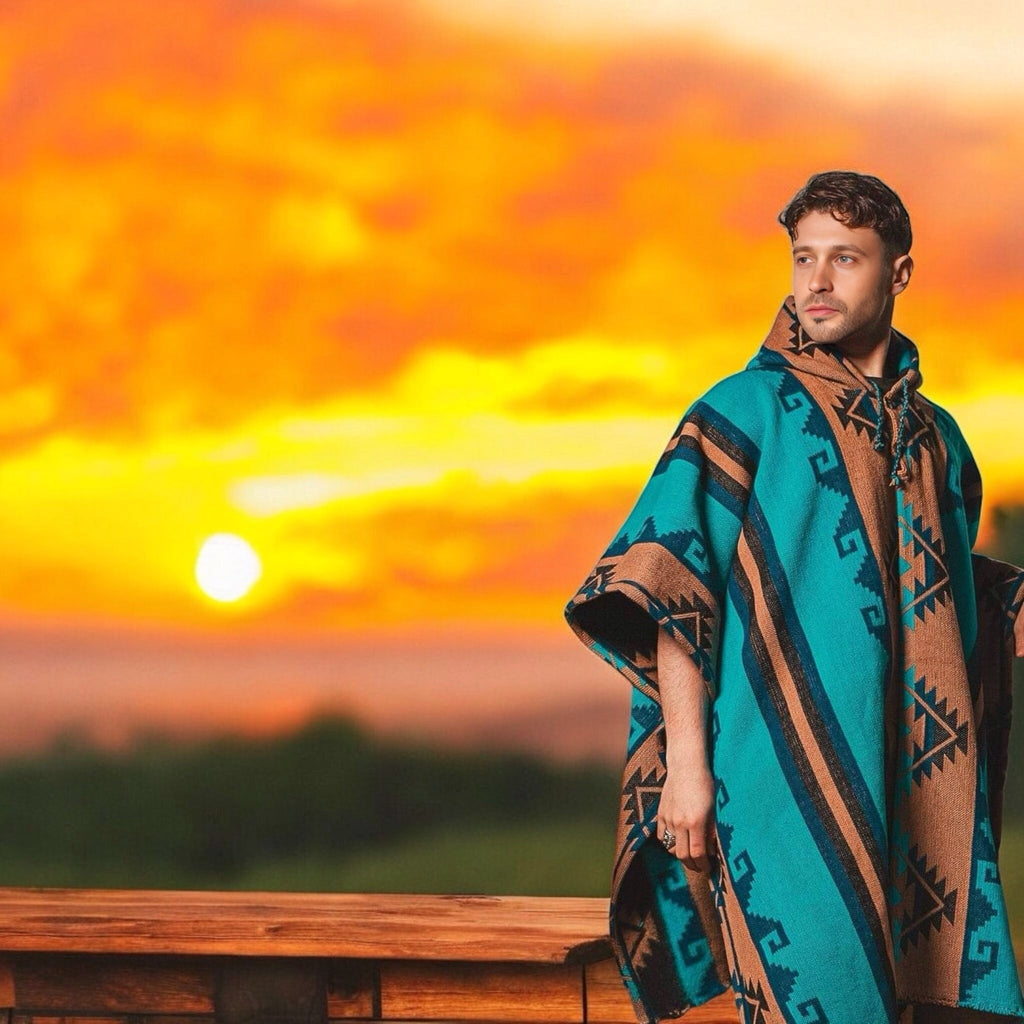 Poncho pur poil de lama