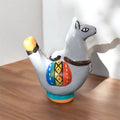 Sifflet lama-oiseau aquatique peint