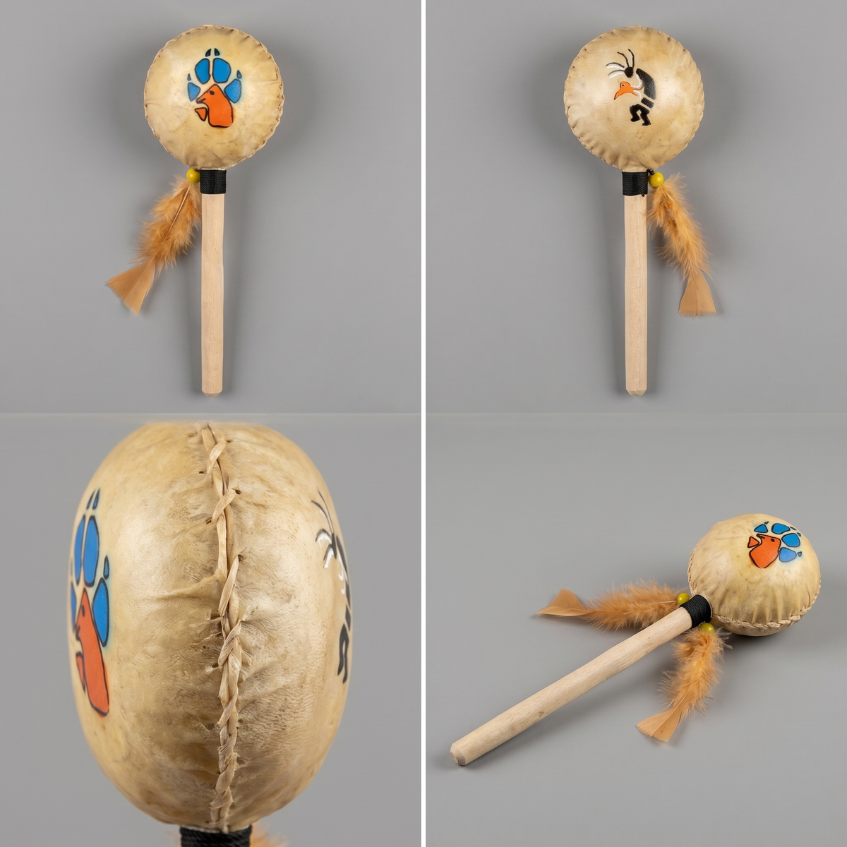 Hochet cérémoniel artisanal (6)