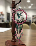 Colibri perlé rose et noir