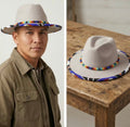 Chapeau perlé fait main, taille 60
