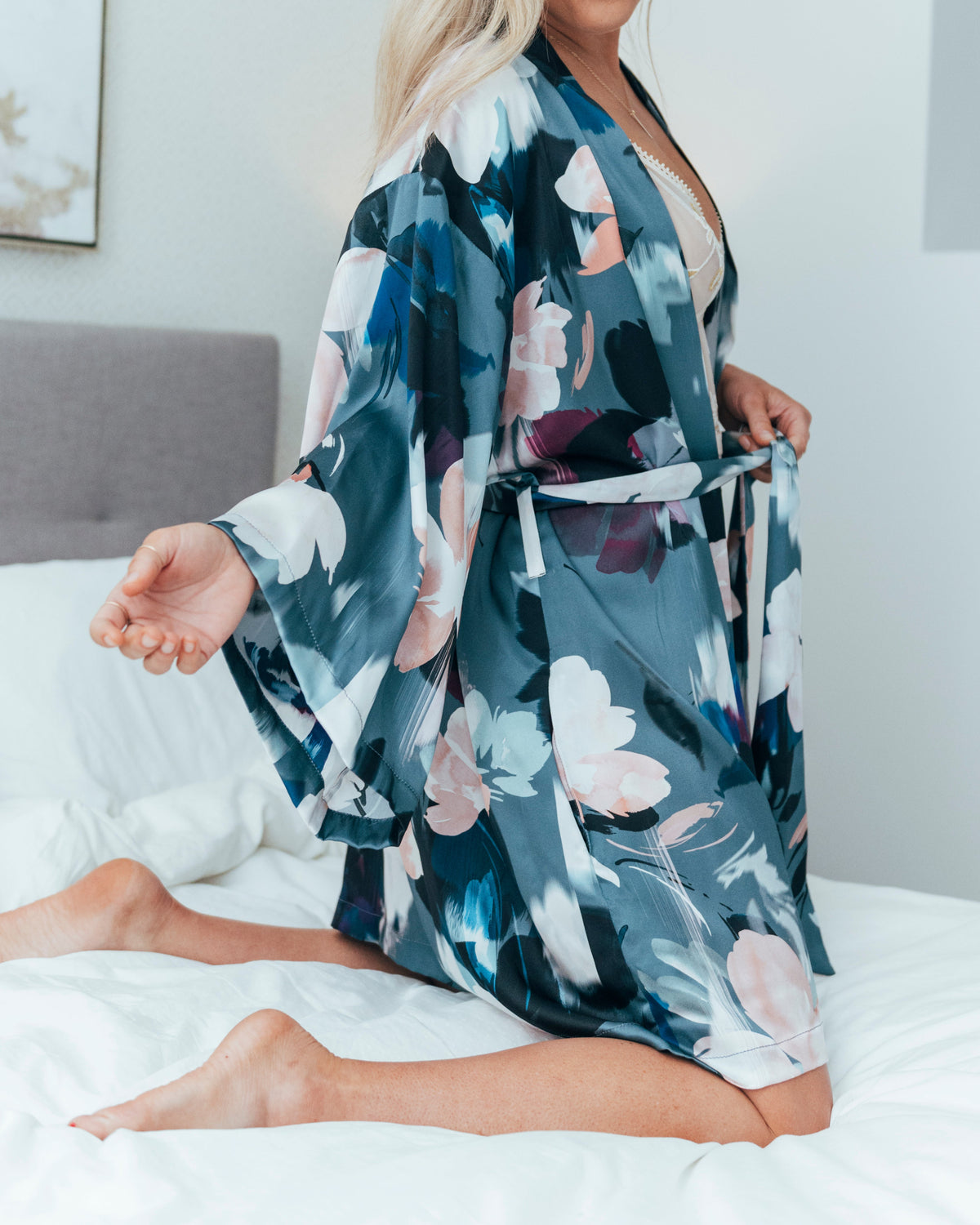 Robe courte kimono Silver Lining