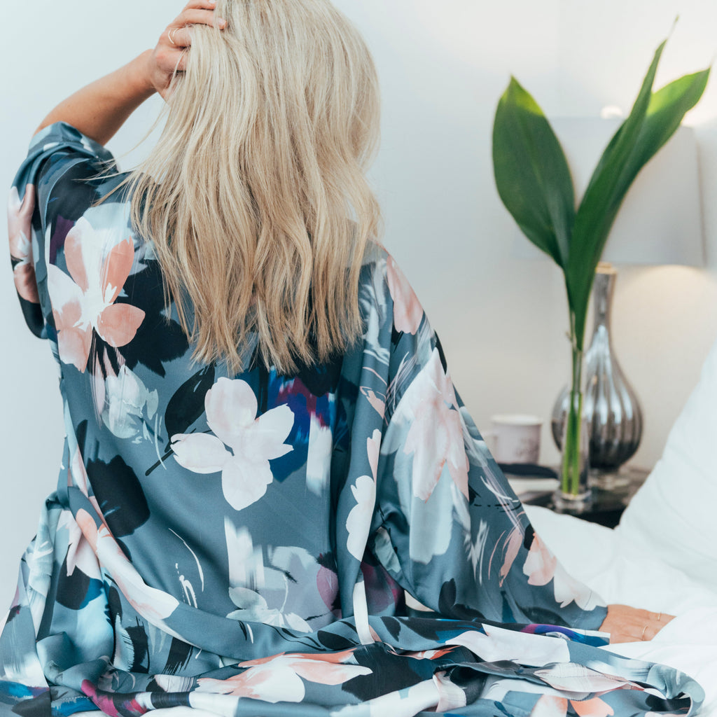 Robe courte kimono Silver Lining