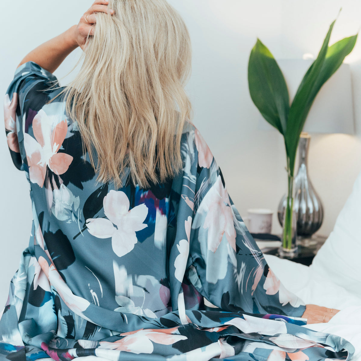 Robe courte kimono Silver Lining