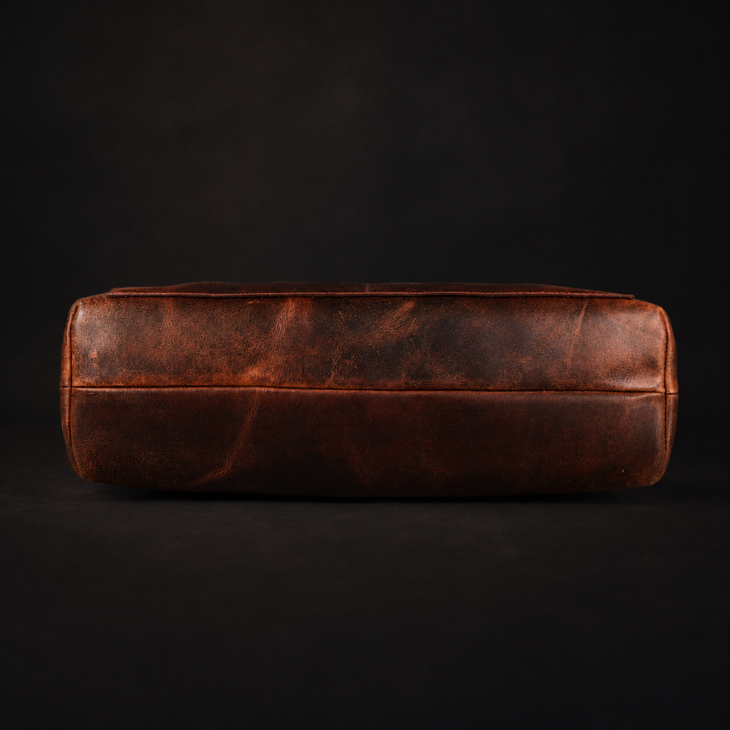 Sac cabas classique en cuir marron