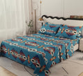 Parure de draps Turquoise 6 pièces