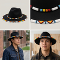 Chapeau perlé fait main taille 62