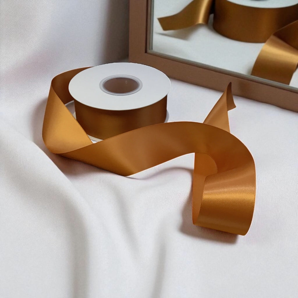 Ruban Satin Double Face Orange #743 - 3,8 cm de Large