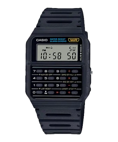 CASIO Twincept Databank Numérique Résine Noir | CA53W-1