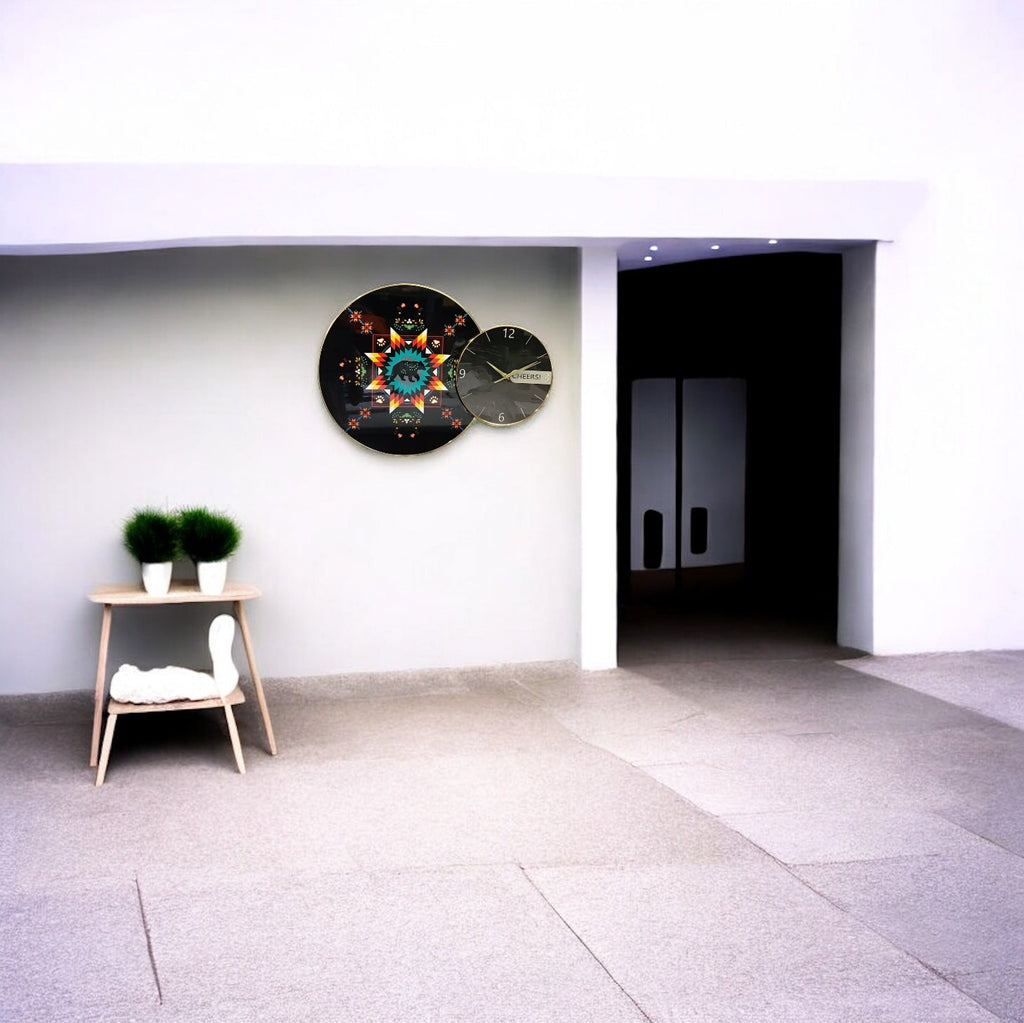 Horloge Murale Ourson Amérindien