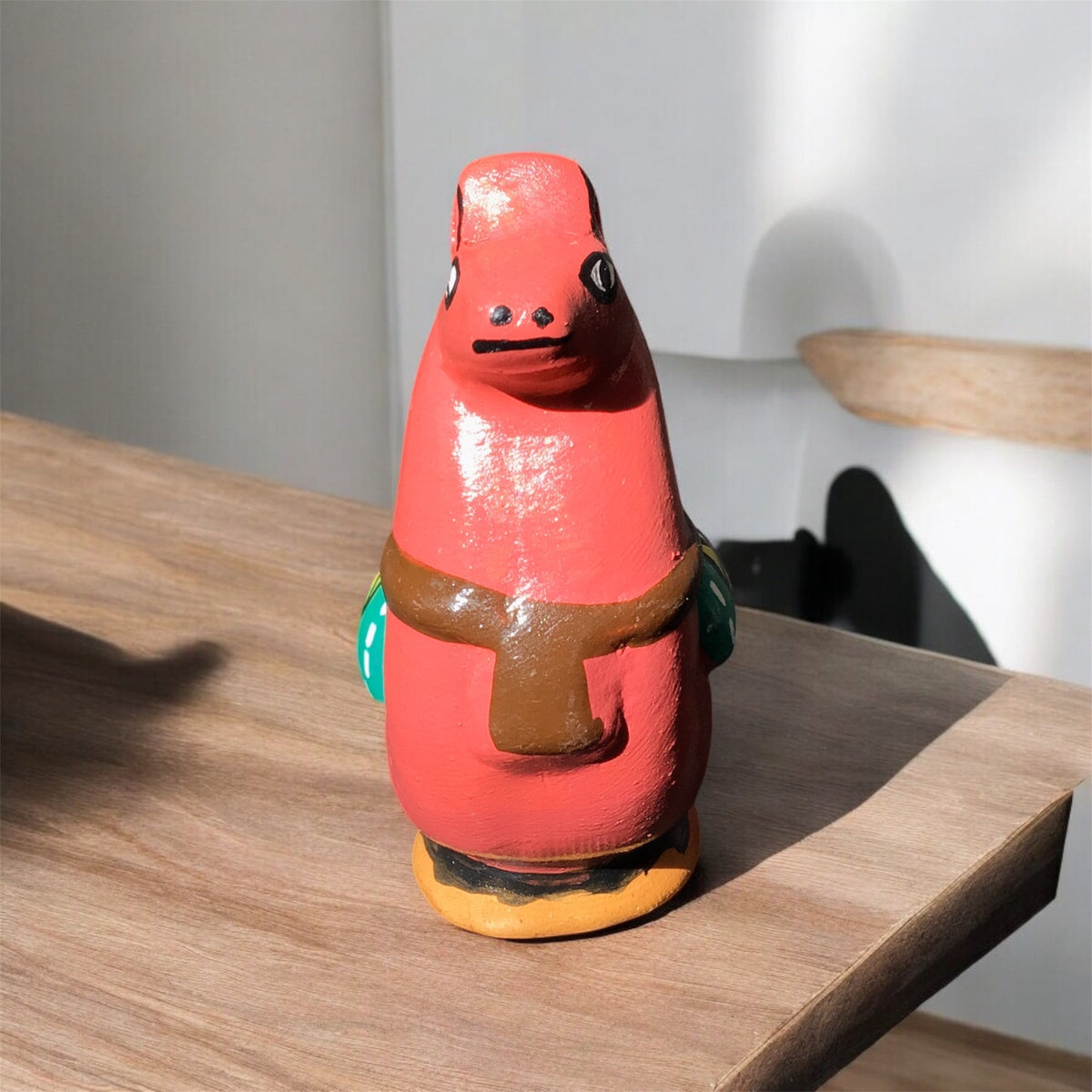 Sifflet lama-oiseau aquatique peint