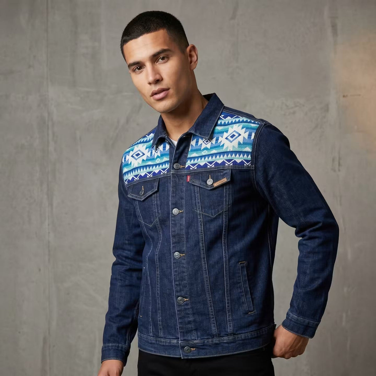 Vestes en jean bleu(5)
