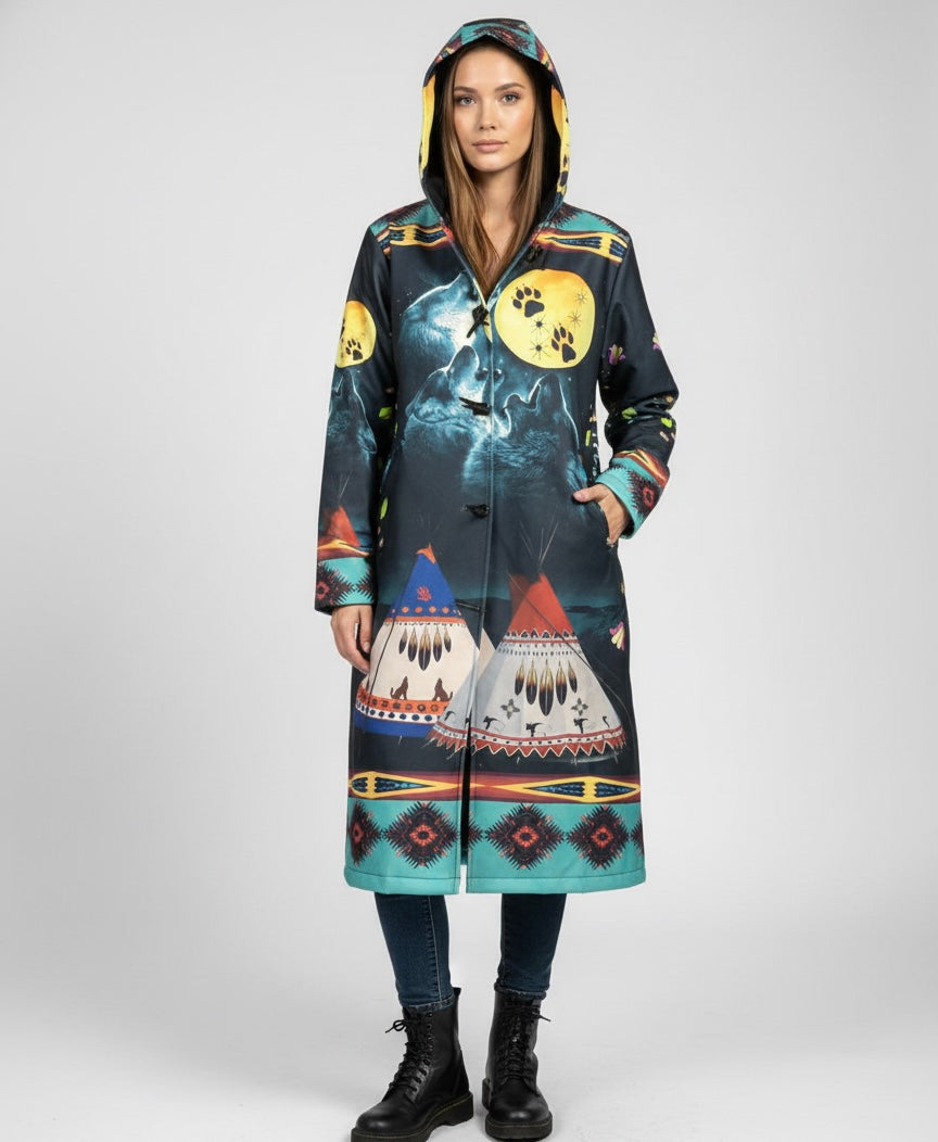 Manteau long LOUP ÉTERNEL OLDTRIBES™