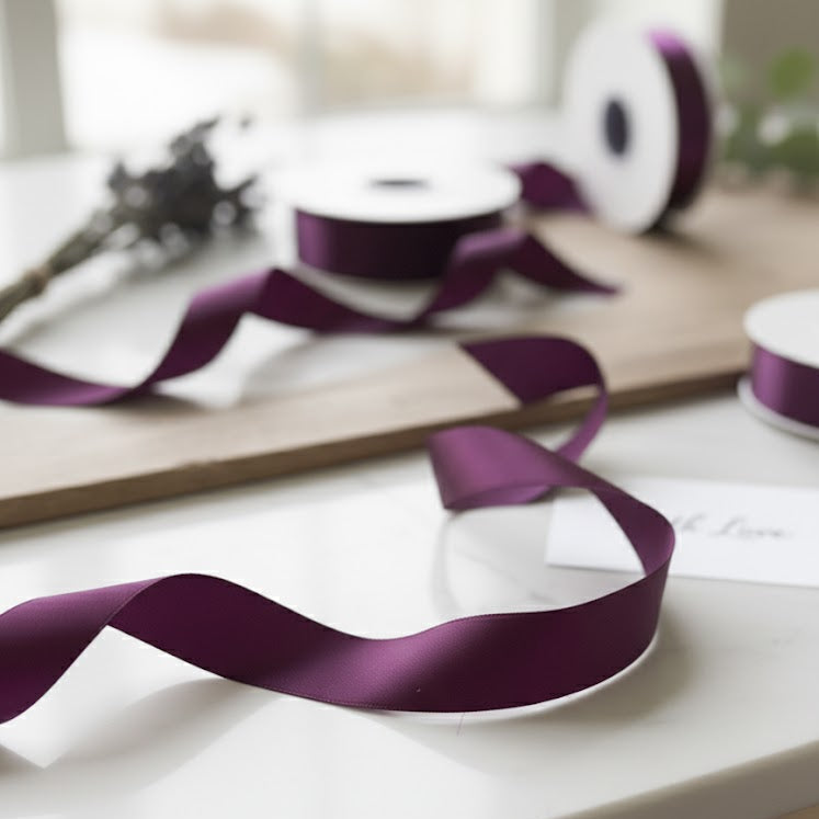 30 Meter Double Face Purple #793 Ribbon Roll