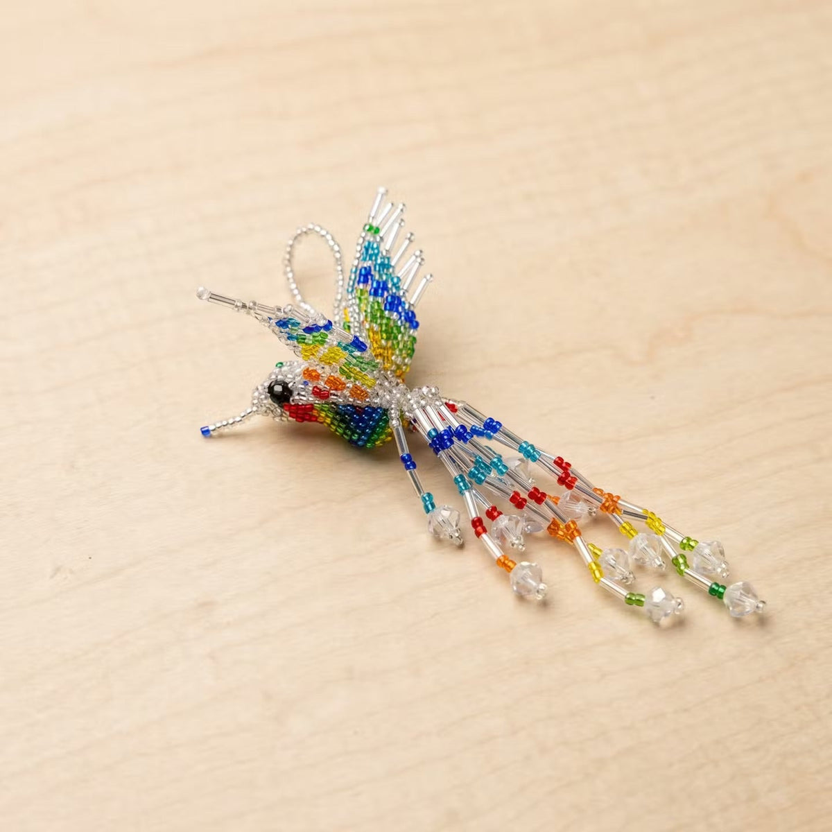 Colibri à perles d'argent