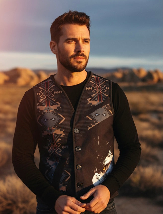 Gilet autochtone Eagle (Noir)