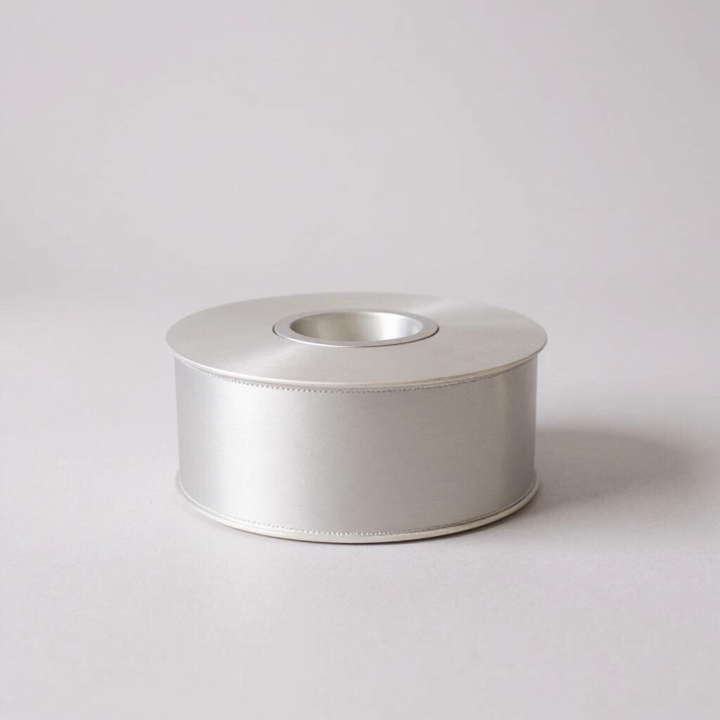 Ruban de satin double face - blanc #000 - 3,8 cm de large