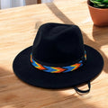 Galon de chapeau bleu perlé fait main
