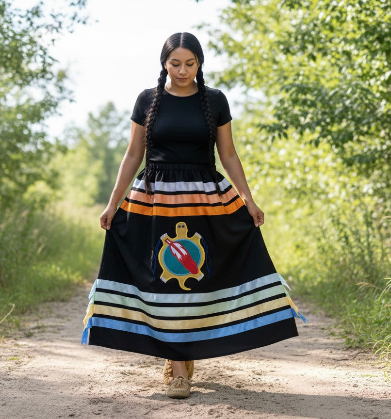 OLDTRIBES™ Turtle's Honor Ribbon Skirt