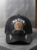 Casquette Loup Brun Amérindien