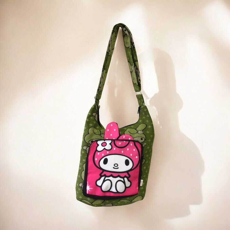 Sac bandoulière Sanrio Kitty vert