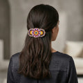 Barrettes Perlées Roses Amérindiennes