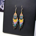 Boucles d'oreilles larmées petites de couleur jaune et turquoise OldTribes™ de style sud-ouest