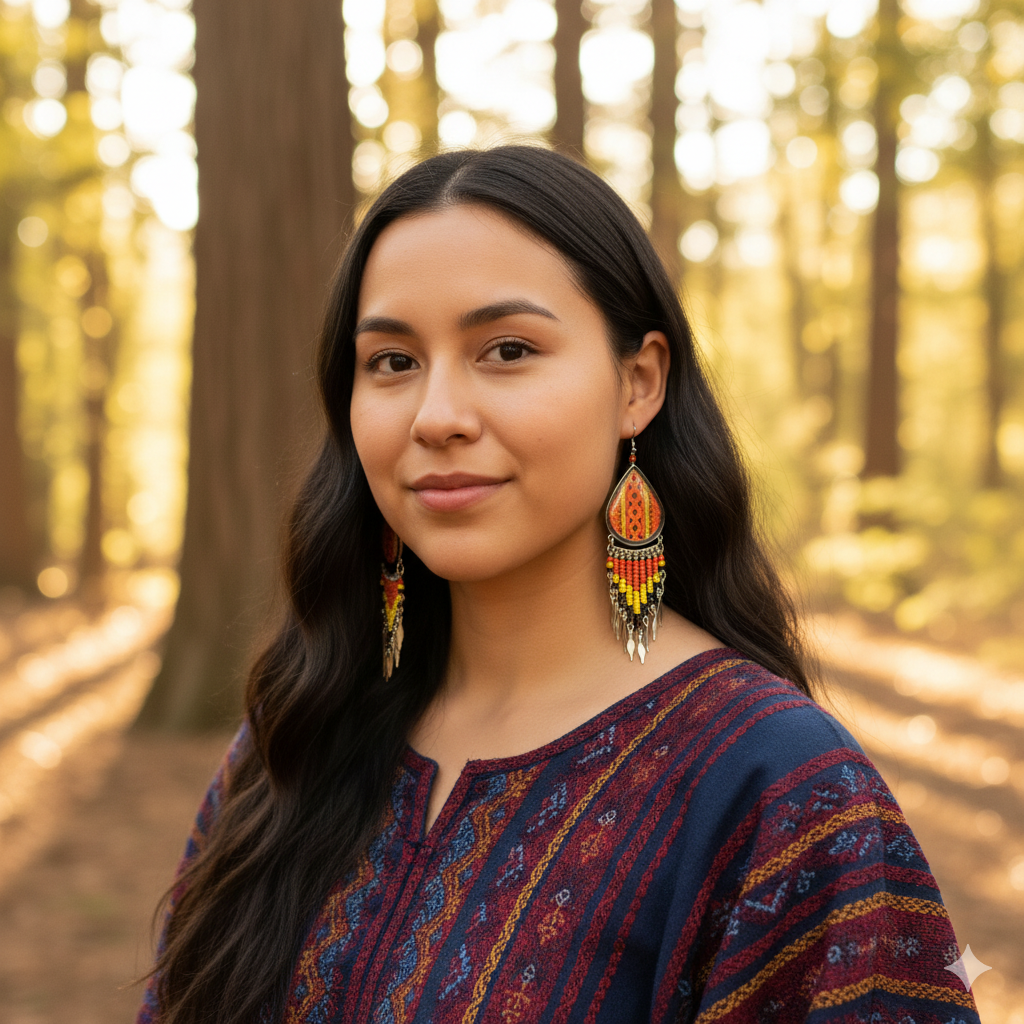 Boucles d'oreilles rouges peintes OldTribes™ Southwestern