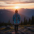 Manteau mi-long en plumes Dacnis