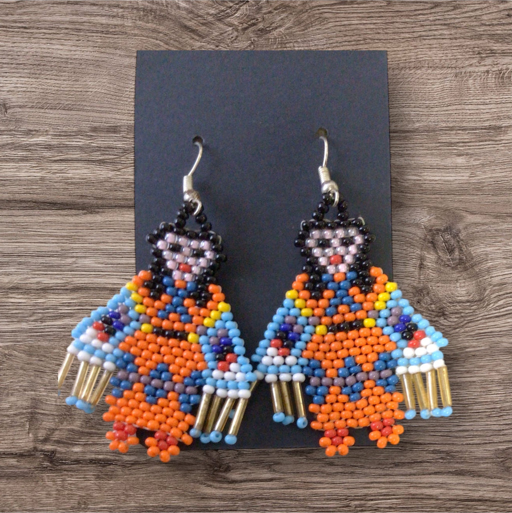 OldTribes™ Poupée Kachina Américaine Femme (ORANGE)