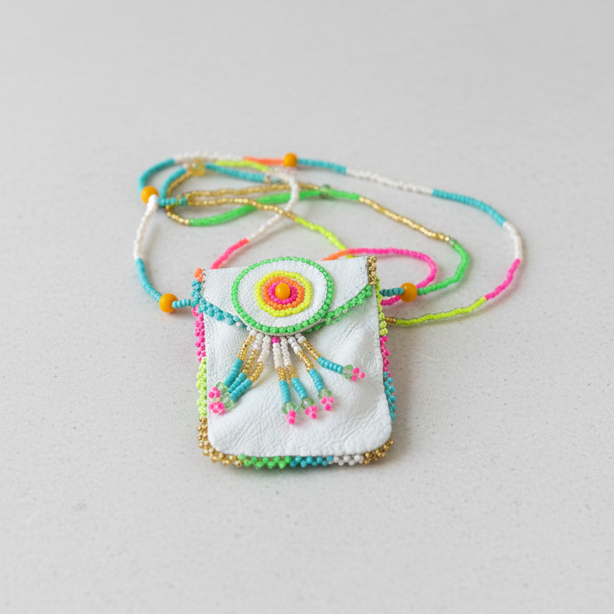 Pochette de médecine OLDTRIBES™ Earth white Spirit