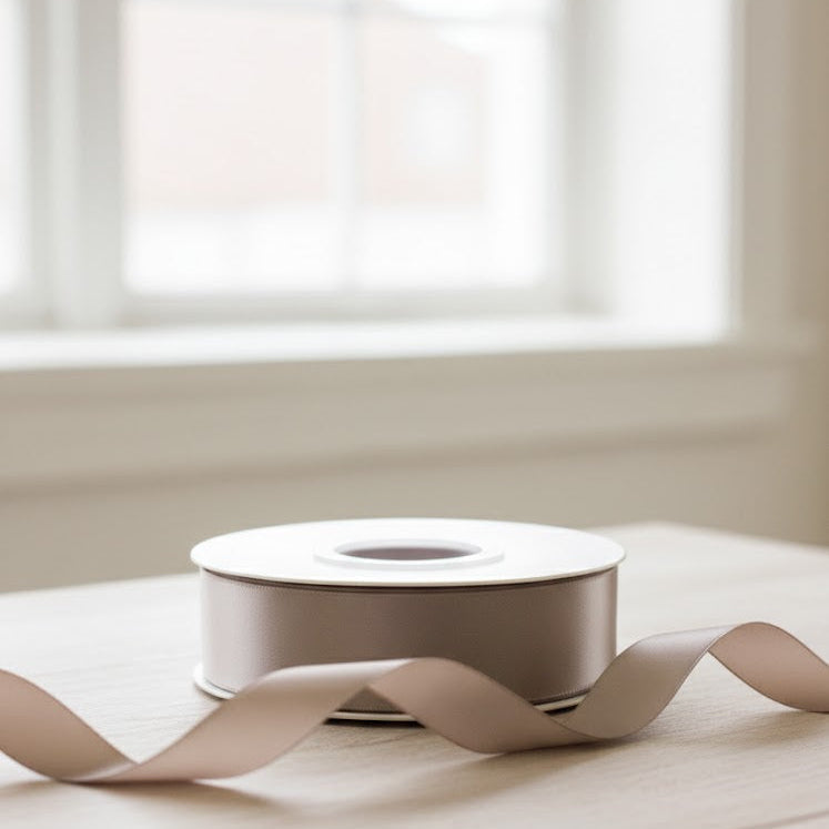 30 Meter Double Face Light  Brown#836 Ribbon Roll