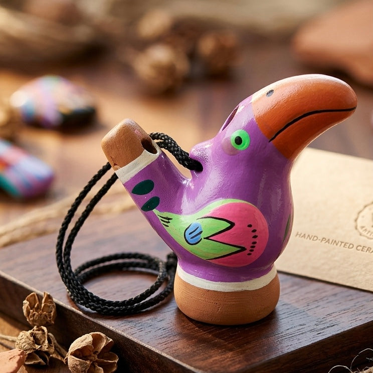 Sifflet d'eau Toucan peint