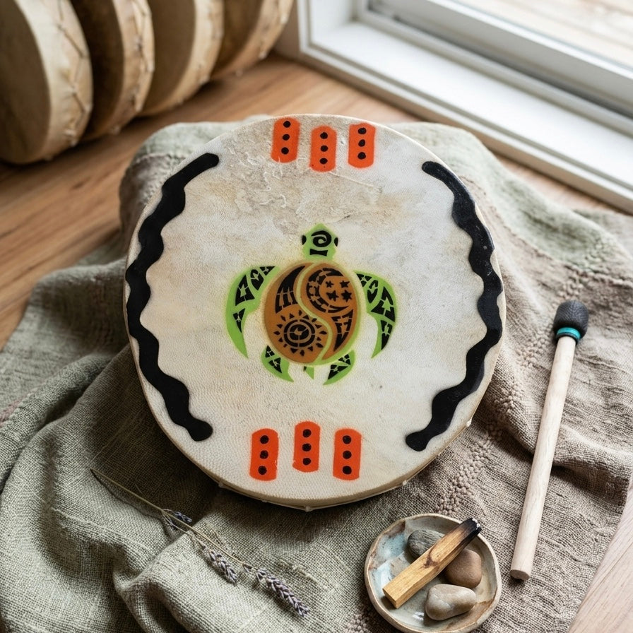 Tambour à main Tortue 12"