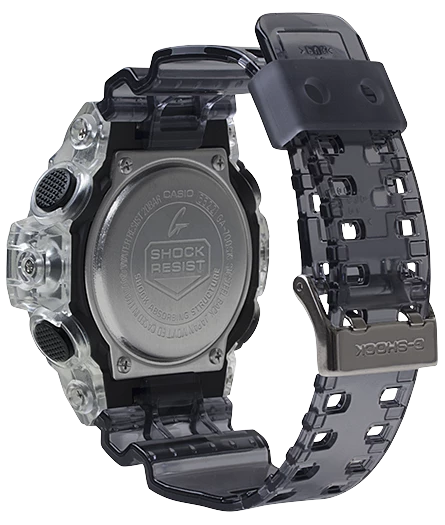 CASIO G-Shock Analogique-Numérique Résine Semi-Transparente Clair/Noir | GA700SK-1A