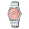 CASIO Vintage Analogique Pêche/Acier inoxydable argenté | MTPB145DC-4AVT