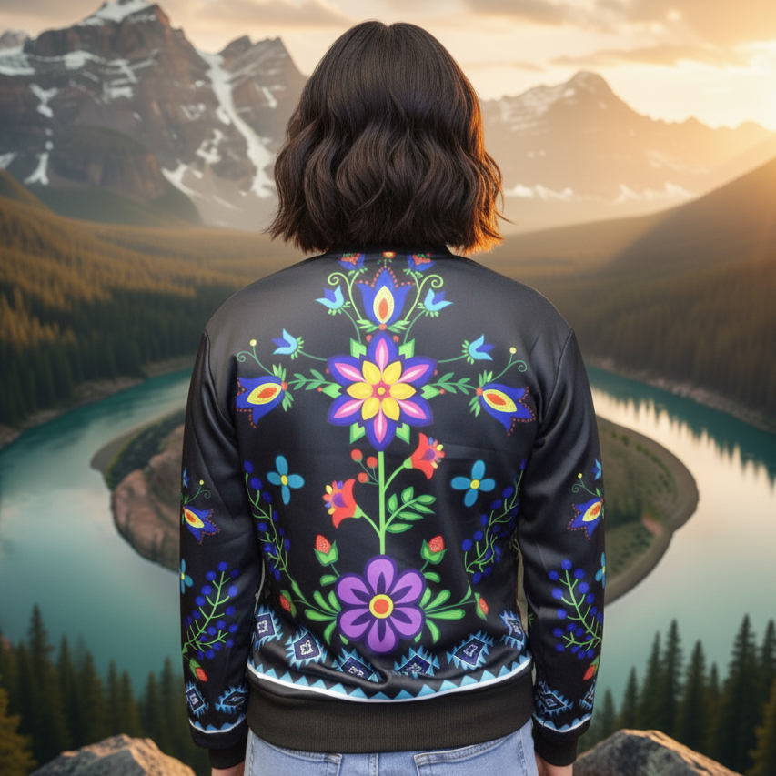 Blouson aviateur Enfant "Night Orchid"
