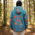 Coupe-vent Printemps fleuri Turquoise OLD TRIBES™