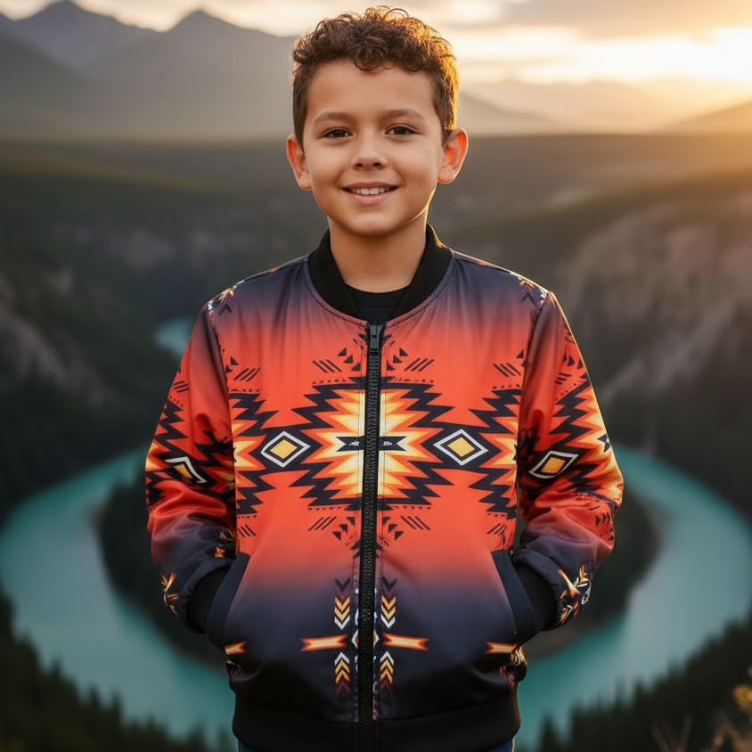 Blouson aviateur enfant Scarlet Dusk