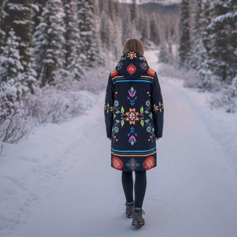 OLDTRIBES™ Sacred Bloom Long Coat