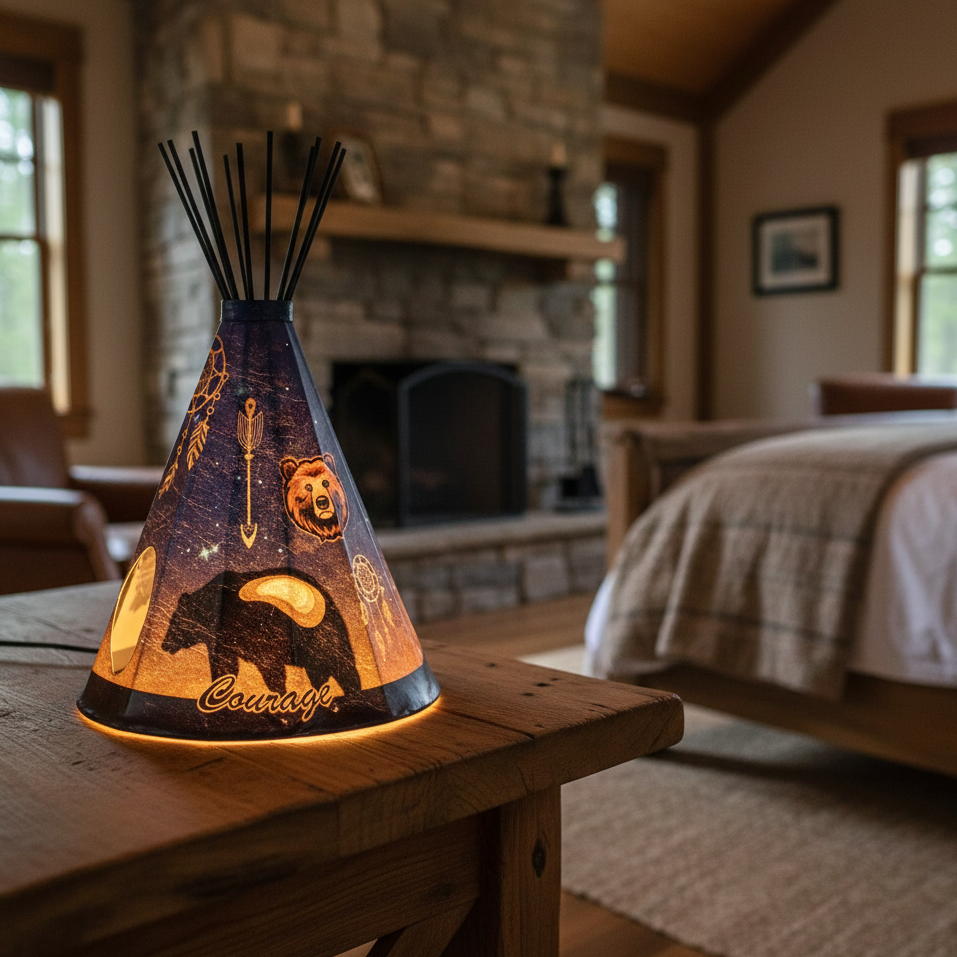 Lampe tipi ours