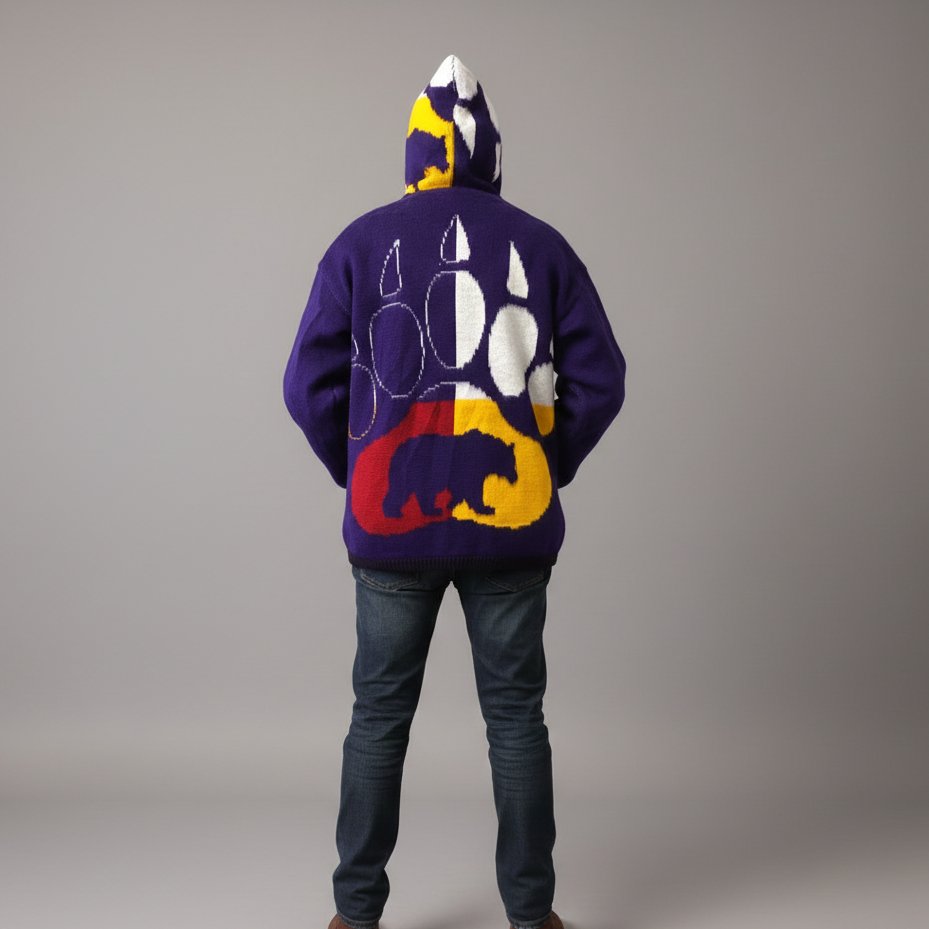 Pull unisexe en alpaga patte d'ours