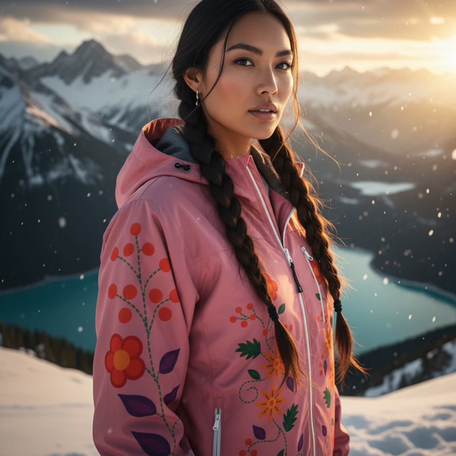 Coupe-vent OLD TRIBES™ Rose Fleur de Printemps