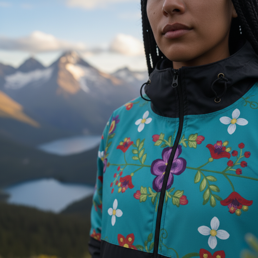 Coupe-vent Turquoise Bloom OLDTRIBES™