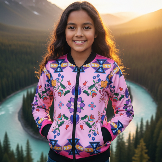 Blouson aviateur pour enfant Blush Meadow