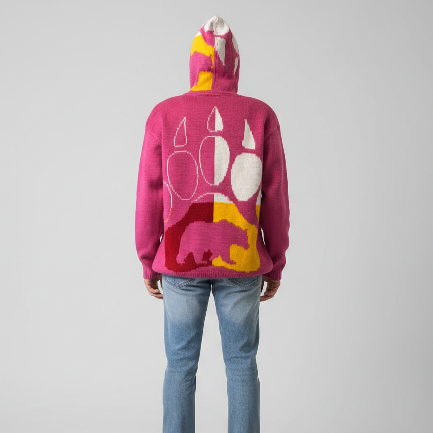 Pull unisexe en alpaga patte d'ours