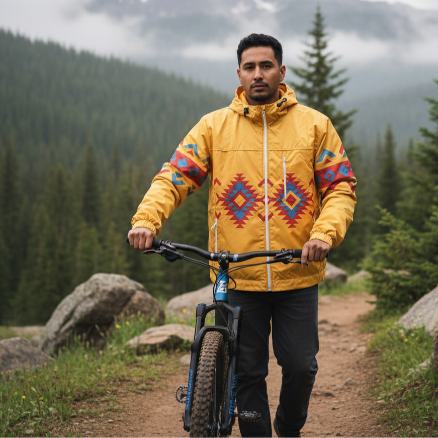 OLDTRIBES™ Coupe-vent Sunrise Peaks (Jaune)
