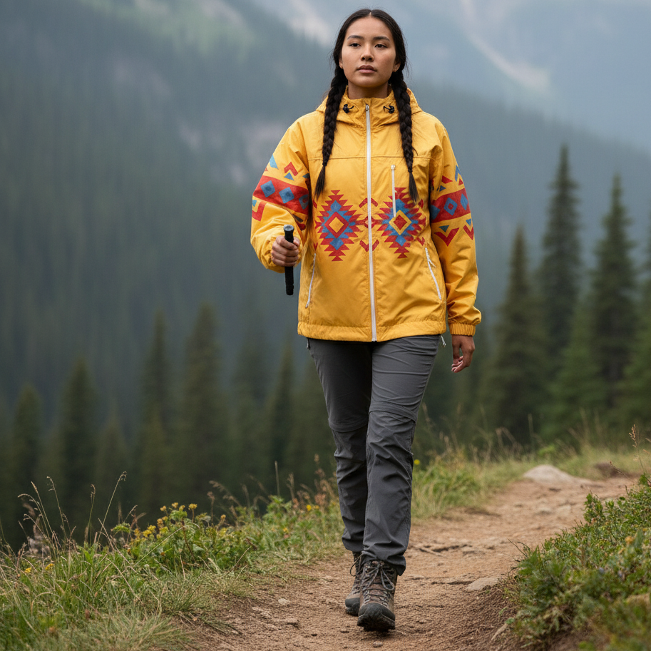 OLDTRIBES™ Coupe-vent Sunrise Peaks (Jaune)